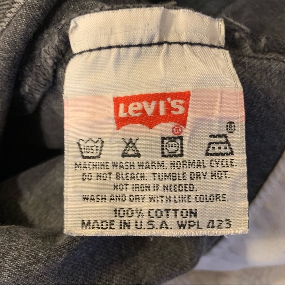 Black Denim VTG Levi’s - Picture 8 of 8